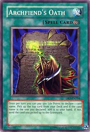 Archfiend's Oath (DR1-EN254) - Dark Revelation Volume 1 Unlimited Dark Revelation Volume 1 Yugioh Single Squirtle Squad Card Shop.
