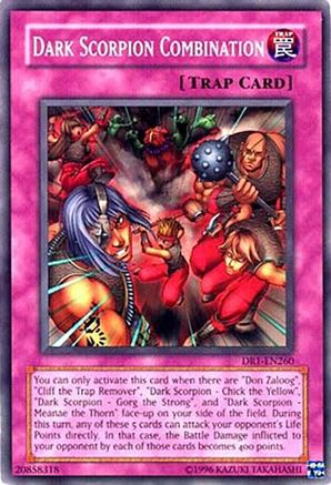 Dark Scorpion Combination (DR1-EN260) - Dark Revelation Volume 1 Unlimited Dark Revelation Volume 1 Yugioh Single Squirtle Squad Card Shop.