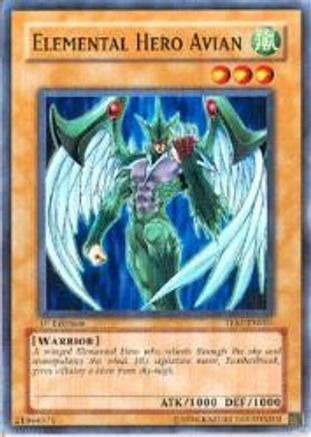 Elemental Hero Avian (TLM-EN001) - The Lost Millennium Unlimited The Lost Millennium Yugioh Single Squirtle Squad Card Shop.
