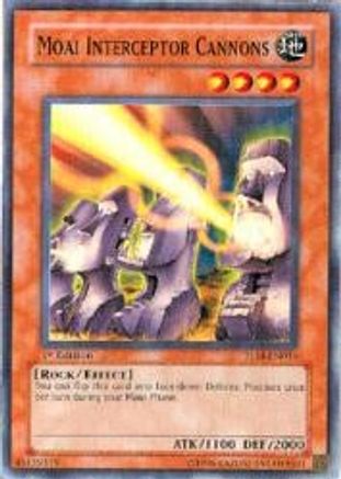 Moai Interceptor Cannons (TLM-EN014) - The Lost Millennium Unlimited The Lost Millennium Yugioh Single Squirtle Squad Card Shop.