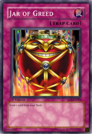 Jar of Greed (SD3-EN029) - Structure Deck: Blaze of Destruction 1st Edition Structure Deck: Blaze of Destruction Yugioh Single Squirtle Squad Card Shop.