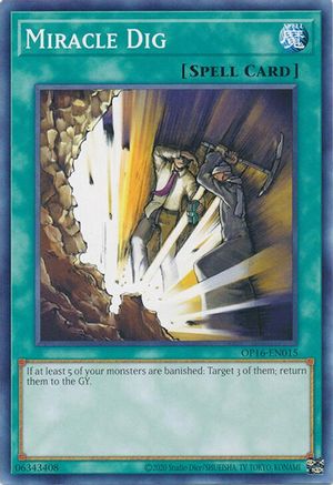 Miracle Dig (OP16-EN015) - OTS Tournament Pack 16 Unlimited OTS Tournament Pack 16 Yugioh Single Squirtle Squad Card Shop.