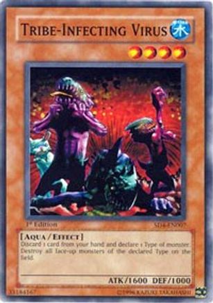 Tribe-Infecting Virus (SD4-EN007) - Structure Deck: Fury from the Deep 1st Edition Structure Deck: Fury from the Deep Yugioh Single Squirtle Squad Card Shop.