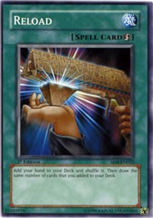 Reload (SD4-EN022) - Structure Deck: Fury from the Deep 1st Edition Structure Deck: Fury from the Deep Yugioh Single Squirtle Squad Card Shop.