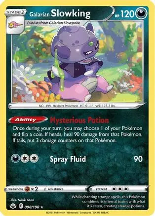 Galarian Slowking 098 - Holofoil SWSH06 Chilling Reign - Holo Rare