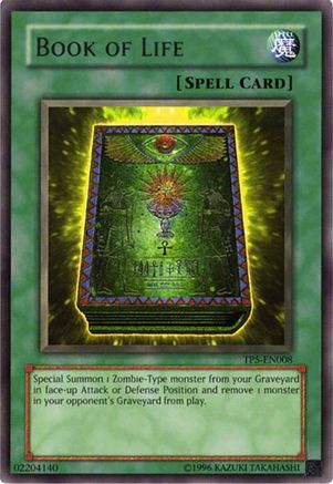 Book of Life (TP5-EN008) - Tournament Pack 5 Unlimited Tournament Pack 5 Yugioh Single Squirtle Squad Card Shop.