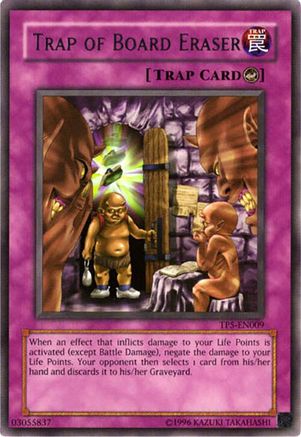 Trap of Board Eraser (TP5-EN009) - Tournament Pack 5 Unlimited Tournament Pack 5 Yugioh Single Squirtle Squad Card Shop.