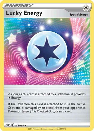 Lucky Energy 158 - Reverse Holofoil SWSH06 Chilling Reign - Uncommon SWSH06: Chilling Reign Pokemon Single Squirtle Squad Card Shop.