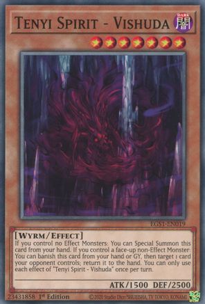 Tenyi Spirit - Vishuda (EGS1-EN019) - Egyptian God Deck: Slifer the Sky Dragon 1st Edition Egyptian God Deck: Slifer the Sky Dragon Yugioh Single Squirtle Squad Card Shop.