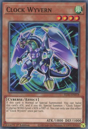 Clock Wyvern (EGS1-EN018) - Egyptian God Deck: Slifer the Sky Dragon 1st Edition Egyptian God Deck: Slifer the Sky Dragon Yugioh Single Squirtle Squad Card Shop.