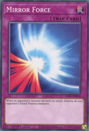 Mirror Force (EGS1-EN034) - Egyptian God Deck: Slifer the Sky Dragon Unlimited Egyptian God Deck: Slifer the Sky Dragon Yugioh Single Squirtle Squad Card Shop.