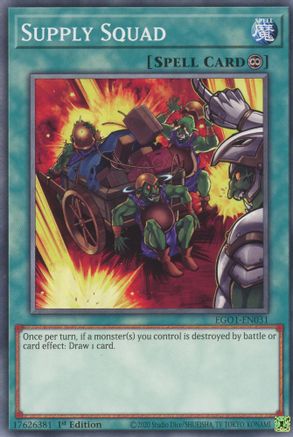 Supply Squad (EGO1-EN031) - Egyptian God Deck: Obelisk the Tormentor 1st Edition Egyptian God Deck: Obelisk the Tormentor Yugioh Single Squirtle Squad Card Shop.