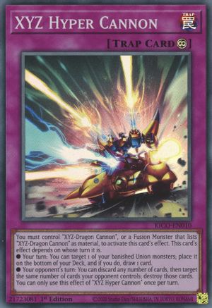 XYZ Hyper Cannon (KICO-EN010) - King's Court 1st Edition King's Court Yugioh Single Squirtle Squad Card Shop.