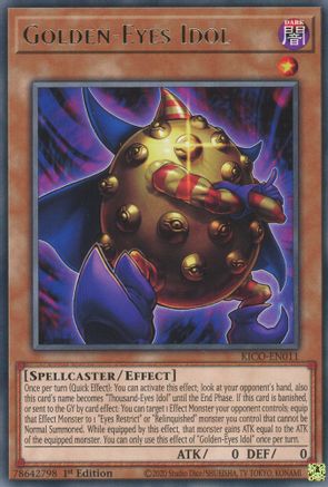Golden-Eyes Idol (KICO-EN011) - King's Court 1st Edition King's Court Yugioh Single Squirtle Squad Card Shop.