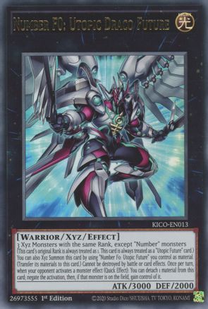 Number F0: Utopic Draco Future (KICO-EN013) - King's Court 1st Edition King's Court Yugioh Single Squirtle Squad Card Shop.
