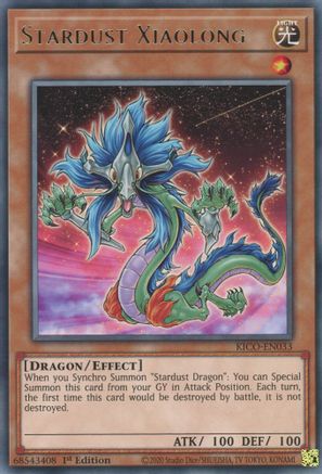 Stardust Xiaolong (KICO-EN033) - King's Court 1st Edition King's Court Yugioh Single Squirtle Squad Card Shop.