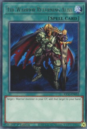 The Warrior Returning Alive (KICO-EN052) - King's Court 1st Edition King's Court Yugioh Single Squirtle Squad Card Shop.
