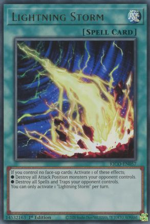 Lightning Storm (KICO-EN057) - King's Court 1st Edition King's Court Yugioh Single Squirtle Squad Card Shop.