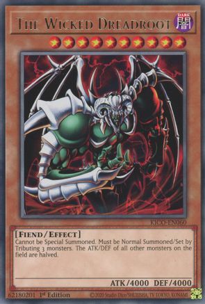 The Wicked Dreadroot (KICO-EN060) - King's Court 1st Edition King's Court Yugioh Single Squirtle Squad Card Shop.