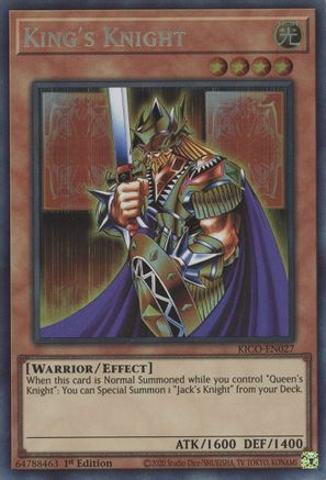 King's Knight (CR) (KICO-EN027) - King's Court 1st Edition King's Court Yugioh Single Squirtle Squad Card Shop.