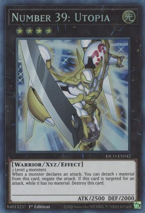 Number 39: Utopia (CR) (KICO-EN042) - King's Court 1st Edition King's Court Yugioh Single Squirtle Squad Card Shop.