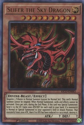 Slifer the Sky Dragon (Ultra Pharaoh's Rare) (KICO-EN063) - King's Court 1st Edition King's Court Yugioh Single Squirtle Squad Card Shop.