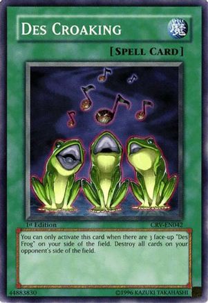 Des Croaking (CRV-EN042) - Cybernetic Revolution Unlimited Cybernetic Revolution Yugioh Single Squirtle Squad Card Shop.