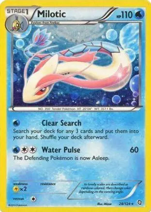 Milotic - 28/124 (Cosmos Holo)/124 - Holofoil Blister Exclusives - Promo