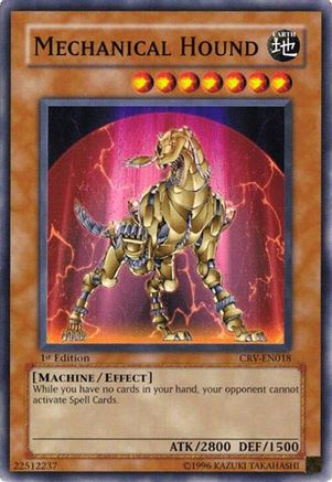 Mechanical Hound (CRV-EN018) - Cybernetic Revolution Unlimited Cybernetic Revolution Yugioh Single Squirtle Squad Card Shop.