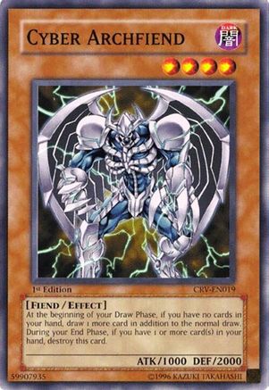 Cyber Archfiend (CRV-EN019) - Cybernetic Revolution 1st Edition Cybernetic Revolution Yugioh Single Squirtle Squad Card Shop.
