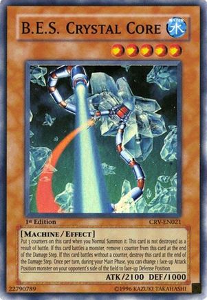 B.E.S. Crystal Core (CRV-EN021) - Cybernetic Revolution Unlimited Cybernetic Revolution Yugioh Single Squirtle Squad Card Shop.