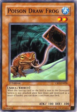 Poison Draw Frog (CRV-EN028) - Cybernetic Revolution Unlimited Cybernetic Revolution Yugioh Single Squirtle Squad Card Shop.