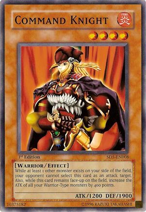 Command Knight (SD5-EN008) - Structure Deck: Warrior's Triumph 1st Edition Structure Deck: Warrior's Triumph Yugioh Single Squirtle Squad Card Shop.