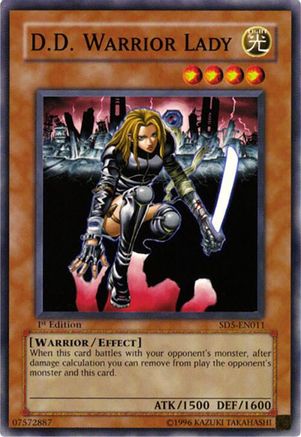 D.D. Warrior Lady (SD5-EN011) - Structure Deck: Warrior's Triumph 1st Edition Structure Deck: Warrior's Triumph Yugioh Single Squirtle Squad Card Shop.