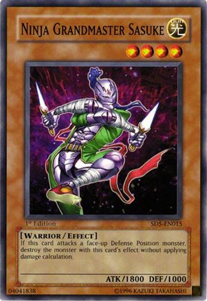 Ninja Grandmaster Sasuke (SD5-EN015) - Structure Deck: Warrior's Triumph 1st Edition Structure Deck: Warrior's Triumph Yugioh Single Squirtle Squad Card Shop.
