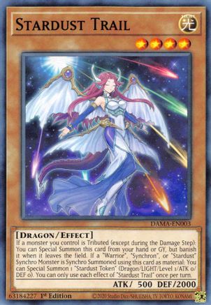 Stardust Trail (DAMA-EN003) - Dawn of Majesty 1st Edition Dawn of Majesty Yugioh Single Squirtle Squad Card Shop.