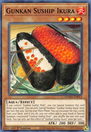 Gunkan Suship Ikura (DAMA-EN012) - Dawn of Majesty 1st Edition Dawn of Majesty Yugioh Single Squirtle Squad Card Shop.