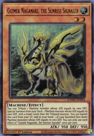 Gizmek Naganaki, the Sunrise Signaler (DAMA-EN016) - Dawn of Majesty 1st Edition Dawn of Majesty Yugioh Single Squirtle Squad Card Shop.