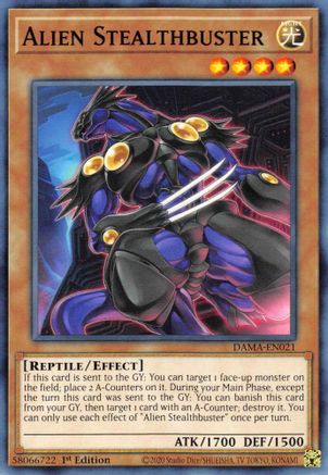 Alien Stealthbuster (DAMA-EN021) - Dawn of Majesty 1st Edition Dawn of Majesty Yugioh Single Squirtle Squad Card Shop.