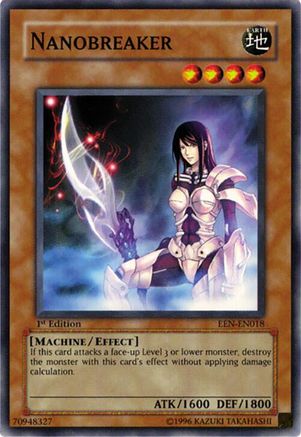 Nanobreaker (EEN-EN018) - Elemental Energy Unlimited Elemental Energy Yugioh Single Squirtle Squad Card Shop.