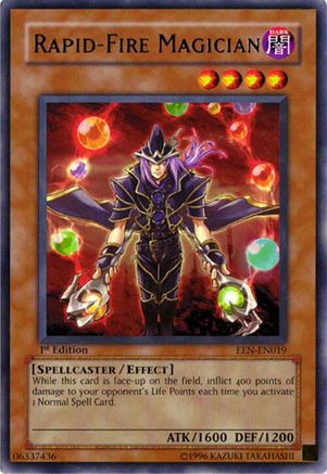 Rapid-Fire Magician (EEN-EN019) - Elemental Energy 1st Edition Elemental Energy Yugioh Single Squirtle Squad Card Shop.