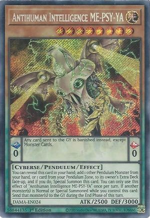 Antihuman Intelligence ME-PSY-YA (DAMA-EN024) - Dawn of Majesty 1st Edition Dawn of Majesty Yugioh Single Squirtle Squad Card Shop.