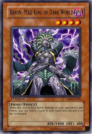 Brron, Mad King of Dark World (EEN-EN022) - Elemental Energy 1st Edition Elemental Energy Yugioh Single Squirtle Squad Card Shop.