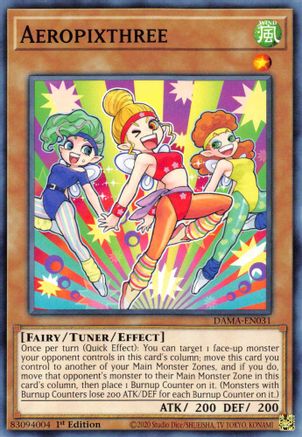 Aeropixthree (DAMA-EN031) - Dawn of Majesty 1st Edition Dawn of Majesty Yugioh Single Squirtle Squad Card Shop.