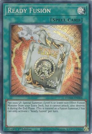 Ready Fusion (DAMA-EN066) - Dawn of Majesty 1st Edition Dawn of Majesty Yugioh Single Squirtle Squad Card Shop.