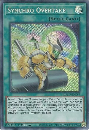Synchro Overtake (DAMA-EN067) - Dawn of Majesty 1st Edition Dawn of Majesty Yugioh Single Squirtle Squad Card Shop.