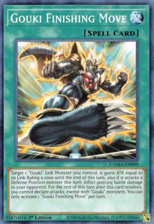 Gouki Finishing Move (DAMA-EN099) - Dawn of Majesty 1st Edition Dawn of Majesty Yugioh Single Squirtle Squad Card Shop.
