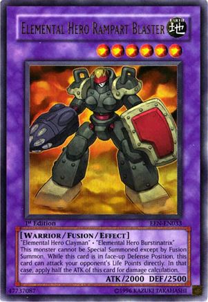 Elemental HERO Rampart Blaster (EEN-EN033) - Elemental Energy Unlimited Elemental Energy Yugioh Single Squirtle Squad Card Shop.