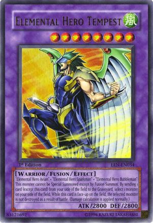 Elemental Hero Tempest (EEN-EN034) - Elemental Energy 1st Edition Elemental Energy Yugioh Single Squirtle Squad Card Shop.