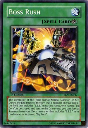 Boss Rush (EEN-EN047) - Elemental Energy Unlimited Elemental Energy Yugioh Single Squirtle Squad Card Shop.